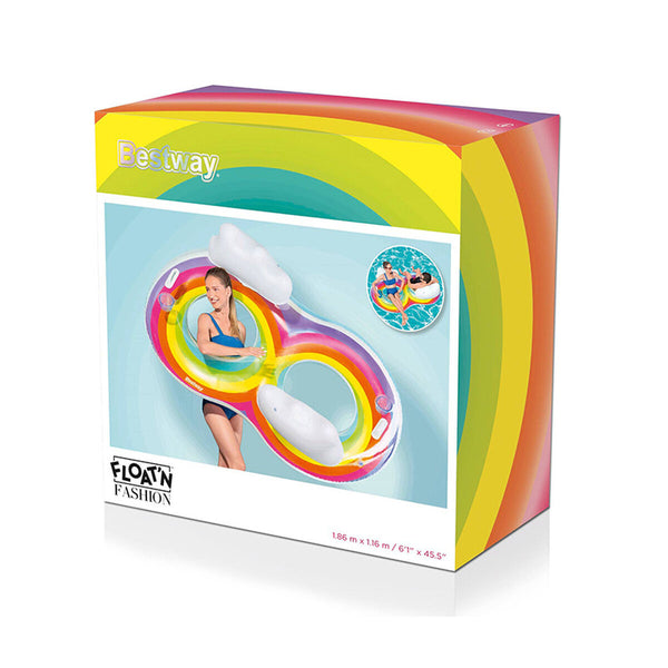 Inflatable Wheel Bestway Rainbow 186 x 116 cm-16
