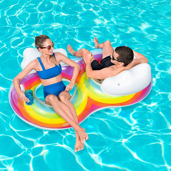 Inflatable Wheel Bestway Rainbow 186 x 116 cm-15
