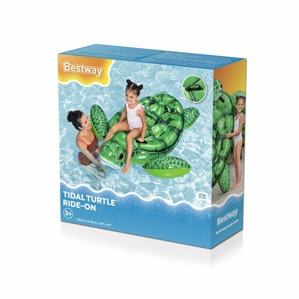 Bestway Inflatable Turtle with Handles 150x145 cm +3 Years Beach & Pool 41524-2