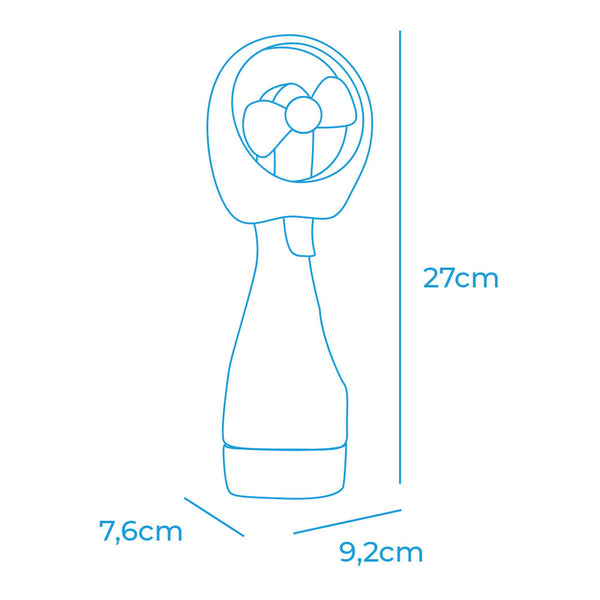 Mini Portable Fan EDM 33979 Atomiser Bottle-1