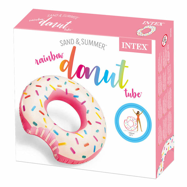 Inflatable Wheel Intex Donut Pink 107 x 99 x 23 cm (12 Units)-1