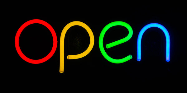 Neon sign 39 cm "Open"-1