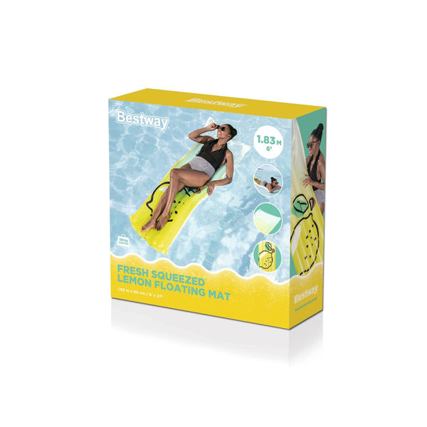 Bestway Inflatable Mattress Lemon 183x69 cm Beach & Pool 44122-2