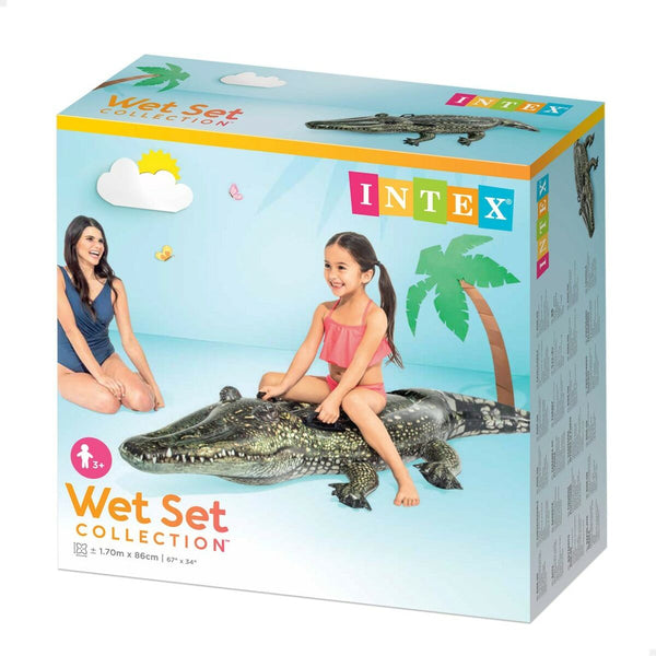 Inflatable pool figure Intex Crocodile 86 x 20 x 170 cm (6 Units)-1